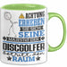 Discgolfer Geschenk Tasse Lustiger Spruch Erheben Sie Sich Der Discgolfer Betritt den Raum Grün Trendation