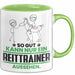 Reittrainer Geschenk Tasse So Gut Kann Nur Ein Reittrainer Aussehen Geschenkidee Kaffee-Becher Grün Trendation
