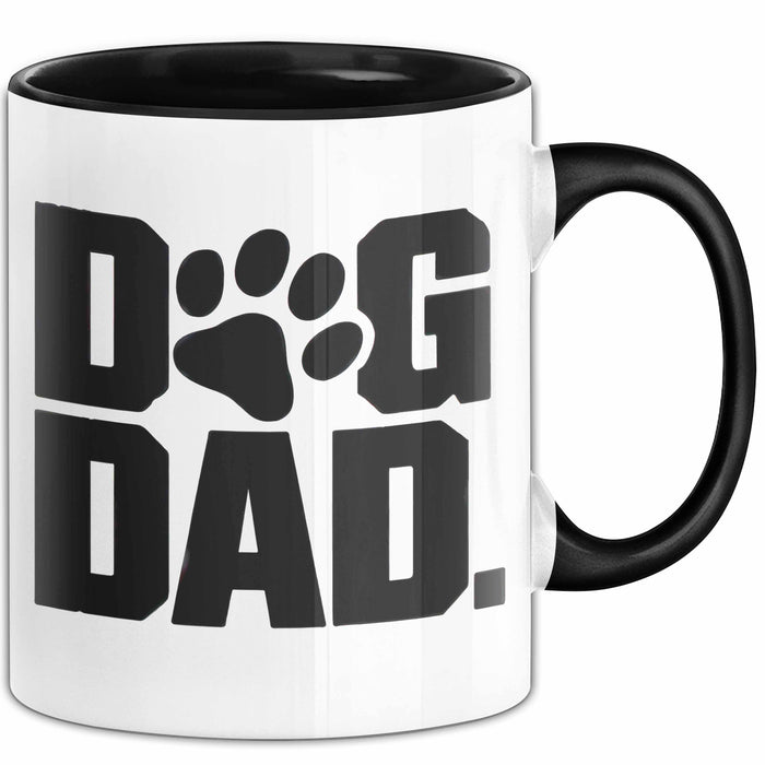 Hund Tierliebhaber Tasse Geschenk Lustige Geschenkidee Spruch Hunde Papa Schwarz Trendation