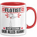 Flötist Tasse Geschenk für Flötist Der Mann Der Alles Kann Geschenkidee zum Geburtstag Rot Trendation