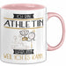 Athletin Tasse Geschenk Ich Bin Athletin Warum Weil Ich Es Kann Geschenkidee Geburtstag Rosa Trendation