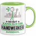 Handwerker Geschenk Tasse So Gut Kann Nur Ein Handwerker Aussehen Geschenkidee Kaffee-Becher Grün Trendation