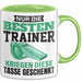 Geschenk Tasse Nur Die Besten Trainer Kriegen Diese Tasse Spruch Geschenkidee Grün Trendation
