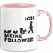 Eichhörnchen Tierliebhaber Tasse Geschenk Lustige Geschenkidee Spruch Ich Meine Follower Rosa Trendation