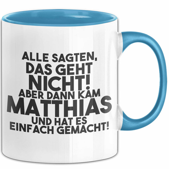 Matthias Tasse Alle Sagten Das Geht Nicht, Aber Dann Kam Matthias Geschenk