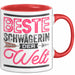 Schwägerin Geschenk Tasse Mit Spruch Beste Schwägerin Der Welt Becher Rot Trendation