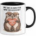 Büroarbeit Kollege Abschied Tasse Geschenk Lustige Geschenkidee Spruch Mit Dir Zu Arbeiten War Ein Geschenk Danke Für Alles Trendation