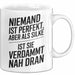 Silke Tasse Geschenk Niemand Ist Perfekt Silke Verdammt Nah Dran Geschenkidee Weiß Trendation