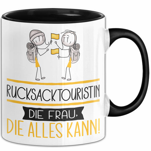 Rucksacktouristin Geschenk Tasse Becher Die Frau Die Allen Kann Geschenkidee für eine Rucksacktouristin Lustig Trendation