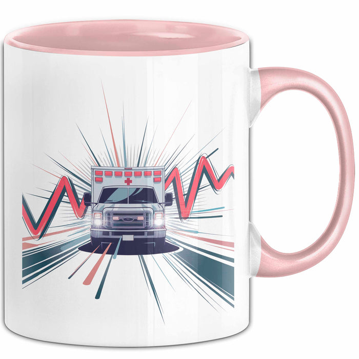 Notfallsanitäter Tasse Geschenk Lustige Geschenkidee Spruch Für Ersthelfer Rosa Trendation