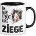 Ziegenbauer Ziegen Tier Tasse Geschenk Lustige Geschenkidee Spruch In Mir Steckt Eine Ziege Trendation