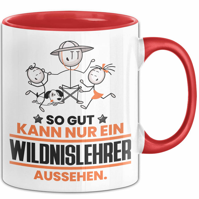 Wildnislehrer Geschenk Tasse So Gut Kann Nur Ein Wildnislehrer Aussehen Geschenkidee Kaffee-Becher Rot Trendation