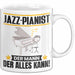 Jazz-Pianist Tasse Geschenk für Jazz-Pianist Der Mann Der Alles Kann Geschenkidee zum Geburtstag Weiß Trendation