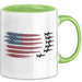 Luftwaffensoldat Pilot USA Flagge Tasse Geschenk Lustige Geschenkidee Spruch Grün Trendation