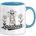 Lausbua Tasse Geschenk Oktober München Geschenkidee Becher Blau Trendation