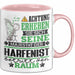 Harfenist Geschenk Tasse Lustiger Spruch Erheben Sie Sich Der Harfenist Betritt den Raum Rosa Trendation