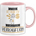 Verkäuferin Tasse Geschenk Becher Stark Attraktiv Furchtlos Verkäuferin Lustige Geschenkidee Rosa Trendation
