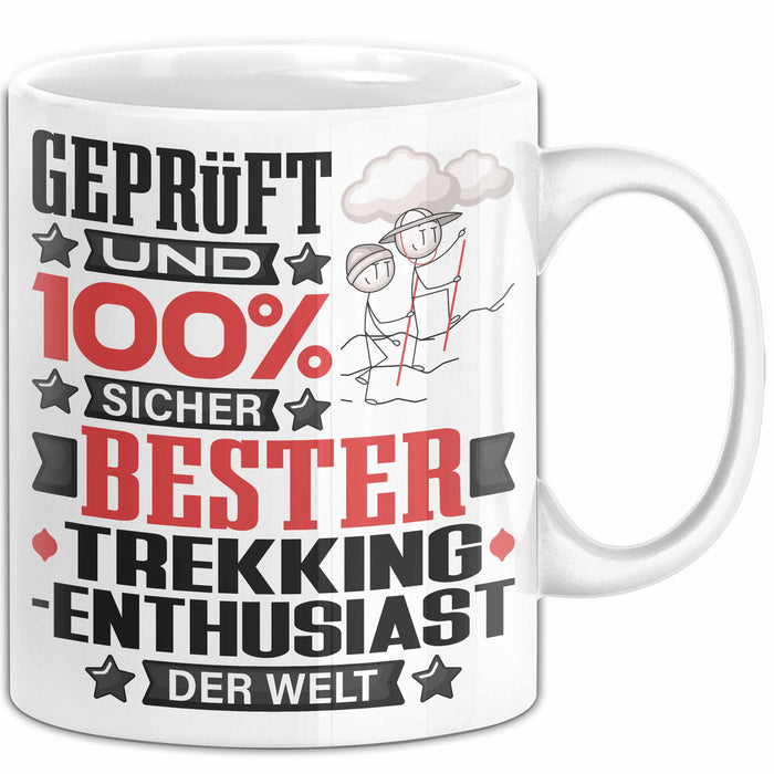 Trekking-Enthusiast Geschenk Lustiger Spruch für Trekking-Enthusiast Geschenkidee Bester Trekking-Enthusiast Der Welt Weiß Trendation
