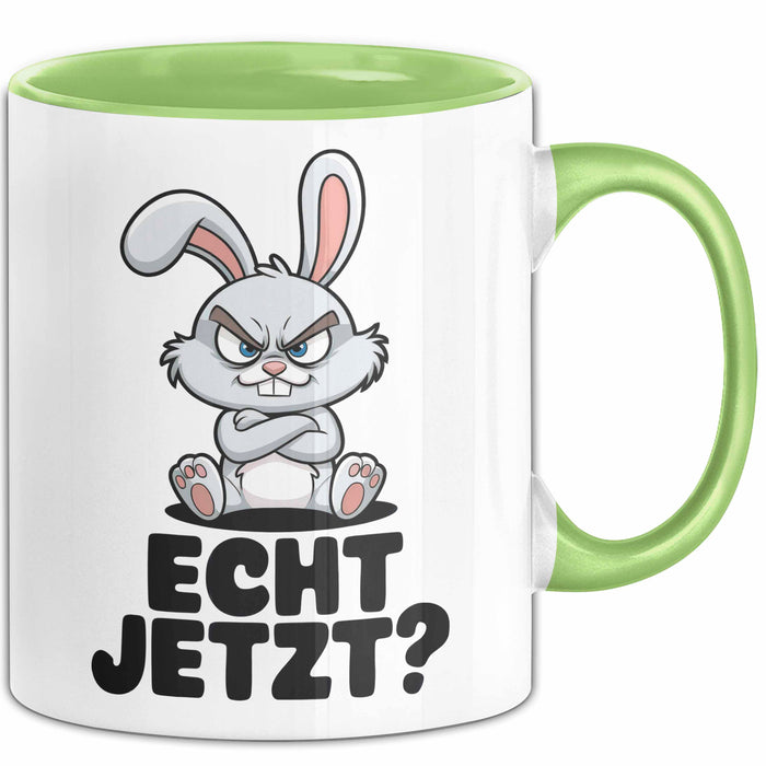Sarkastische Kaninchen Hase Tasse Geschenk Lustige Geschenkidee Spruch Echt Jetzt Trendation
