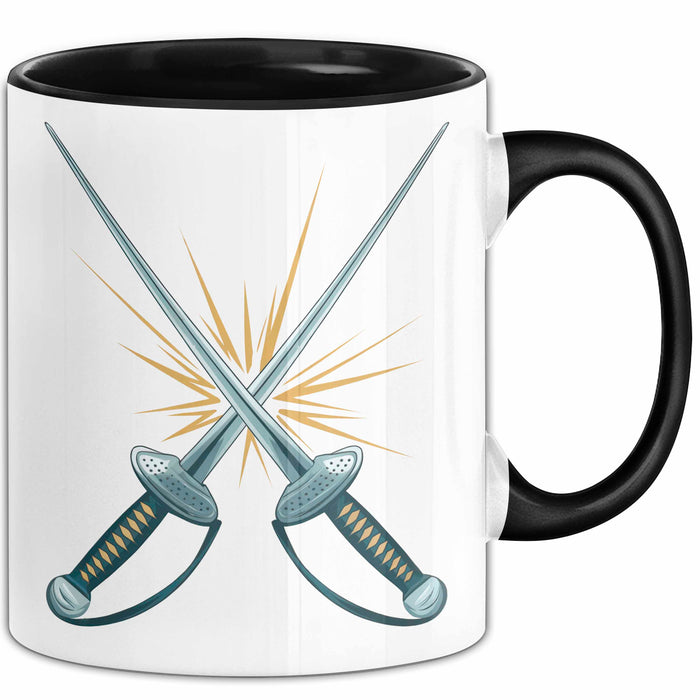 Fechter Tasse Geschenkidee für Schwertkampf Experten Trendation
