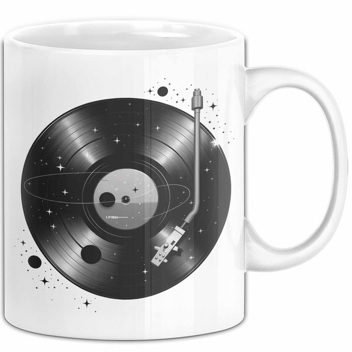 Vinyl Schallplatten Musikliebhaber Musiker Tasse Geschenk Lustige Geschenkidee Spruch Weiß Trendation