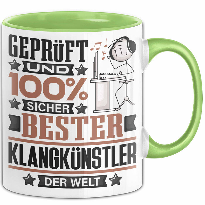 Klangkünstler Geschenk Lustiger Spruch für Klangkünstler Geschenkidee Bester Klangkünstler Der Welt Grün Trendation