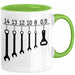 KFZ-Mechaniker Geschenk Tasse Schraubenschlüssel Flaschenöffner Männer Geschenkidee Handwerker Grün Trendation