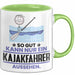 Kajakfahrer Geschenk Tasse So Gut Kann Nur Ein Kajakfahrer Aussehen Geschenkidee Kaffee-Becher Grün Trendation