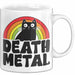 Death Metal Tasse Geschenk Katze Becher Geschenkidee Humor Katzen-Liebhaber Weiß Trendation
