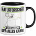 Naturforscher Tasse Geschenk für Naturforscher Der Mann Der Alles Kann Geschenkidee zum Geburtstag Schwarz Trendation