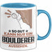 Boulderer Geschenk Tasse So Gut Kann Nur Ein Boulderer Aussehen Geschenkidee Kaffee-Becher Blau Trendation