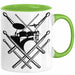 Drummer Schlagzeug-Spieler Geschenk Tasse Geschenkidee Kaffee-Becher Schlagzeuger Schlagzeug Stick Grün Trendation