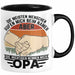 Opa Tasse Geschenk Bester Opa Geschenkidee Kaffee-Becher Geburtstag Die Meisten Menschen Rufen Mich Beim Namen Aber Die Wichtigsten Nennen Mich Opa Kaffee-Becher Schwarz Trendation