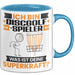 Discgolf-Spieler Tasse Geschenk für Discgolf-Spieler Geburtstag Lustiger Spruch Kaffee-Becher Was Ist Deine Superkraft Blau Trendation