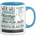 Marathonläuferin Tasse Geschenk Spruch Wer Will Schon Prinzessin Sein Wenn Man Auch Marathonläuferin Sein Kann Blau Trendation