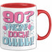 90er Geburtstag Geschenk Männer Frauen 90 Nein Doch Ohhhh Lustiger Spruch Geschenkidee Kaffee-Becher Rot Trendation