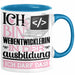 Webentwicklerin Ausbildung Start Geschenk Tasse Ich Bin Webentwicklerin In Der Ausbildung Ich Darf Das Kaffee-Becher Geschenkidee Blau Trendation