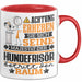 Hundefrisör Geschenk Tasse Lustiger Spruch Erheben Sie Sich Der Hundefrisör Betritt den Raum Rot Trendation