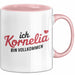 Kornelia Tasse Geschenk Ich Bin Vollkommen Kornelia Geschenkidee Geburtstag Rosa Trendation
