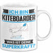 Kiteboarder Tasse Geschenk für Kiteboarder Geburtstag Lustiger Spruch Kaffee-Becher Was Ist Deine Superkraft Weiß Trendation
