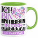 Apothekerin Ausbildung Start Geschenk Tasse Ich Bin Apothekerin In Der Ausbildung Ich Darf Das Kaffee-Becher Geschenkidee Grün Trendation