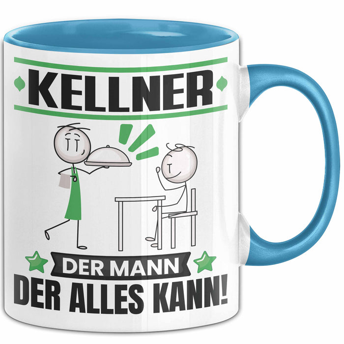 Kellner Tasse Geschenk für Kellner Der Mann Der Alles Kann Geschenkidee zum Geburtstag Blau Trendation