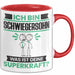 Schwiegersohn Tasse Geschenk für Schwiegersohn Geburtstag Lustiger Spruch Kaffee-Becher Was Ist Deine Superkraft Rot Trendation