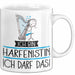 Geschenk für Harfenistin Tasse Lustige Geschenkidee Geburtstag Ich Bin Harfenistin Ich Darf Das Weiß Trendation