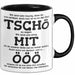 Büroarbeit Kollege Abschied Tasse Geschenk Lustige Geschenkidee Spruch Tschö Trendation