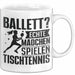 Tischtennis-Spielerin Tasse Geschenk Frauen Ballett Echte Mädchen Spielen Tischtennis Weiß Trendation