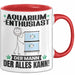 Aquarium-Enthusiast Tasse Geschenk für Aquarium-Enthusiast Der Mann Der Alles Kann Geschenkidee zum Geburtstag Rot Trendation
