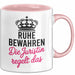 Anwalt Rechtsberatung Tasse Geschenk Lustige Geschenkidee Spruch Ruhe Bewahren Die Juristin Regelt Das Rosa Trendation