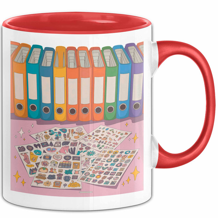 Sticker Fan Tasse Geschenk Lustige Geschenkidee Spruch Für Ästhetik Sammler Rot Trendation