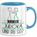 Judoka Tasse Geschenk Ich Bin Judoka Und Du So Geschenkidee Lustiger Spruch Becher Blau Trendation